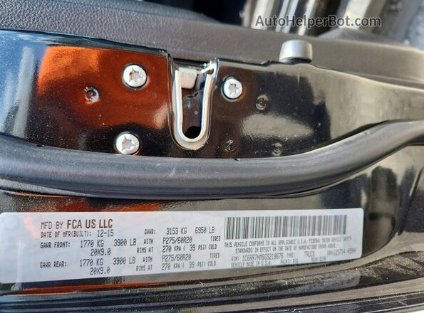 1C6RR7NM6GS218676 2016 RAM 1500 Black Widok komory silnika