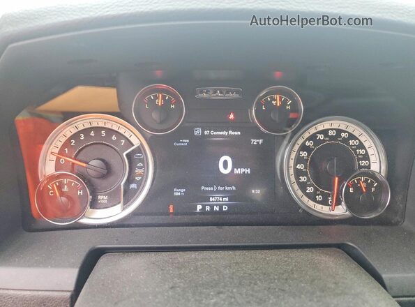 1C6RR7NT1HS702814 2017 RAM 1500 Gray Вид щитка приладів