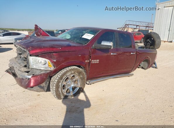 1C6RR7NT3HS719758 2017 RAM 1500 Burgundy Առջևի ձախ երեք քառորդ տեսարան