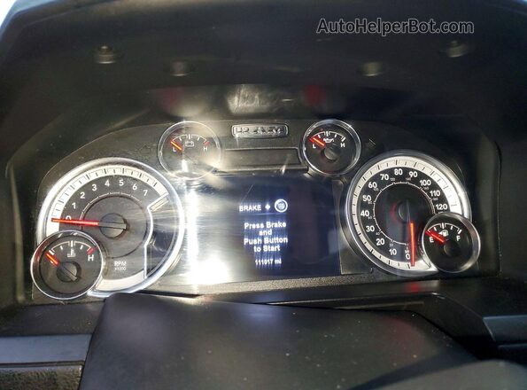 1C6RR7NT8HS600197 2017 RAM 1500 Burgundy Instrument cluster view