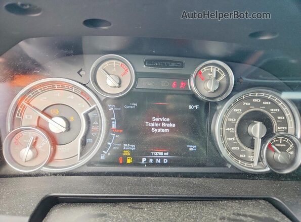 1C6RR7PM1GS374590 2016 RAM 1500 Черный Вид щитка приборов