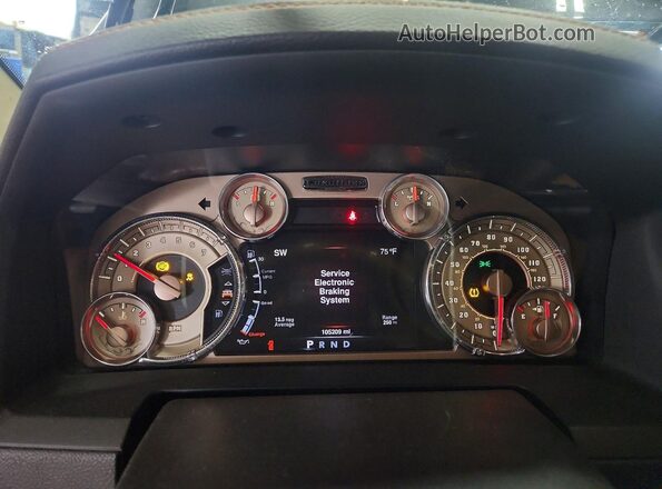 1C6RR7PT8GS417443 2016 RAM 1500 Green Вид щитка приладів