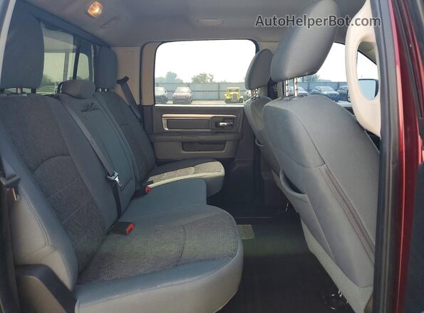 1C6RR7TM2GS338266 2016 RAM 1500 Burgundy Rear seats view