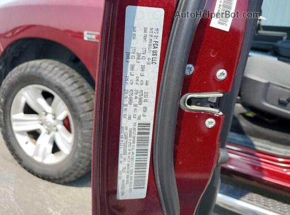 1C6RR7TM2GS338266 2016 RAM 1500 Burgundy Engine compartment view