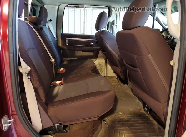 1C6RR7TT0GS291522 2016 RAM 1500 Burgundy Вид задніх сидінь