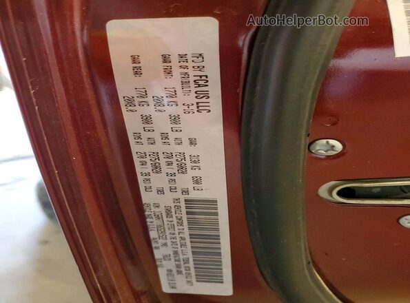 1C6RR7TT0GS291522 2016 RAM 1500 Burgundy Вид підкапотного простору