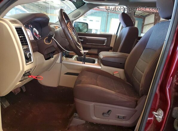 1C6RR7TT0GS291522 2016 RAM 1500 Burgundy Вид салону спереду