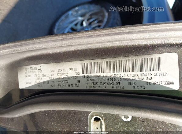 1C6RR7TT1JS157593 2018 RAM 1500 Черный Вид подкапотного пространства