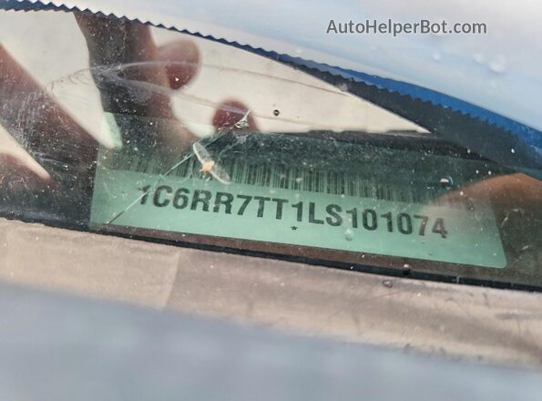 1C6RR7TT1LS101074 2020 RAM 1500 Maroon Շարժիչի բաժամունքի տեսք