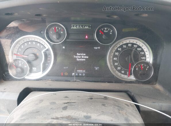 1C6RR7TT2GS338081 2016 RAM 1500 Черный Вид задних сидений