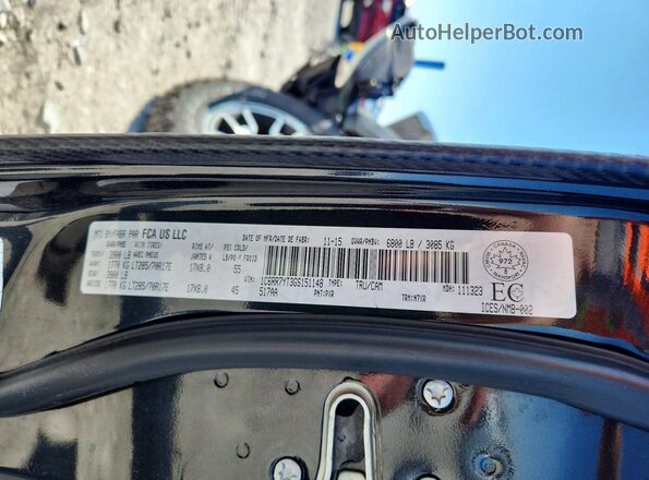 1C6RR7YT3GS151148 2016 RAM 1500 Black ძრავის განყოფილების ხედი