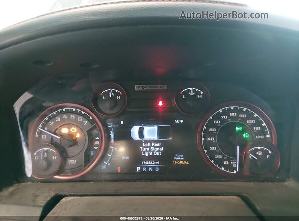 1C6RR7YT8GS166664 2016 RAM 1500 Black უკანა სავარძლების ხედი