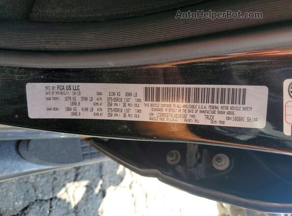 1C6RREBT4LN210102 2020 RAM 1500 Black Vista del compartimento del motor