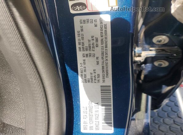 1C6RREBT4MN631741 2021 RAM 1500 Blue Вид підкапотного простору
