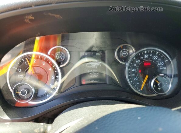 1C6RRECT5KN737904 2019 RAM 1500 Silver Instrument cluster view