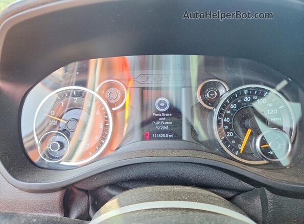 1C6RRECT8LN179614 2020 RAM 1500 Gray Սարքավորումների վահանակի տեսք