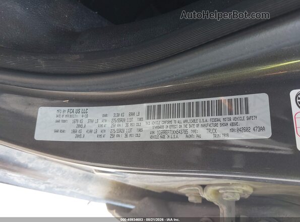 1C6RREFT1KN543785 2019 RAM 1500 Gray ძრავის განყოფილების ხედი