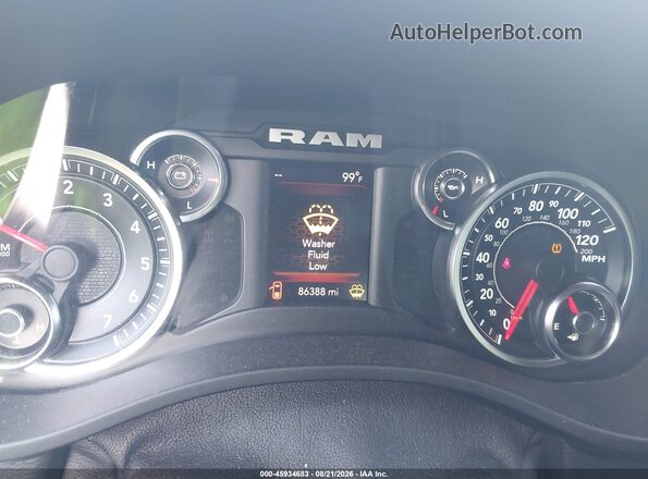 1C6RREFT1KN543785 2019 RAM 1500 Gray უკანა სავარძლების ხედი