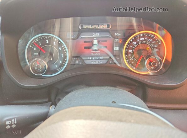 1C6RREFT2KN509323 2019 RAM 1500 Черный Вид щитка приборов