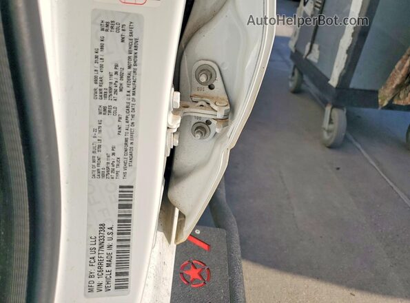 1C6RREFT7NN337388 2022 RAM 1500 Белый Вид наклейки с VIN-кодом