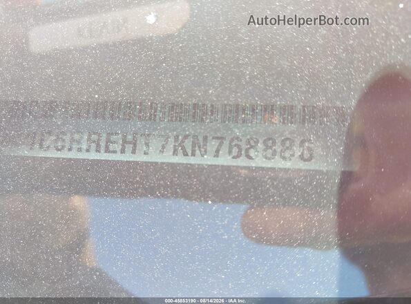 1C6RREHT7KN768886 2019 RAM 1500 Gray 