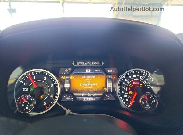 1C6RREJM0LN246458 2020 RAM 1500 Белый Вид щитка приборов
