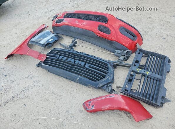 1C6RREJT2PN670415 2023 RAM 1500 Red Вид наклейки з VIN-кодом