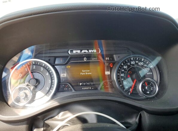 1C6RRFFG2NN450044 2022 RAM 1500 Blue Widok zestawu wskaźników