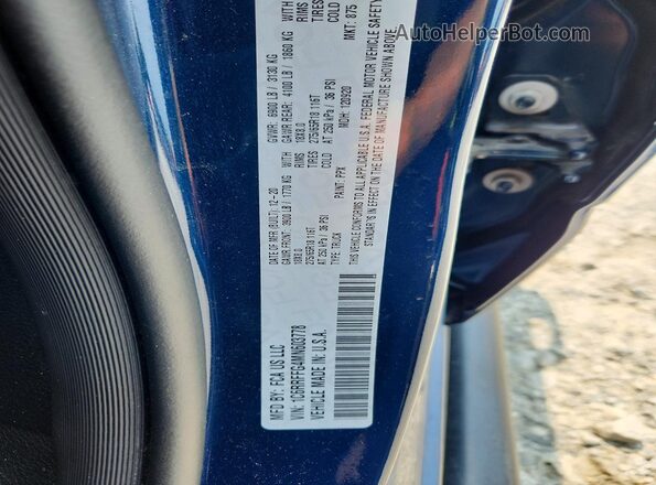 1C6RRFFG4MN603778 2021 RAM 1500 Blue Vista del compartimento del motor