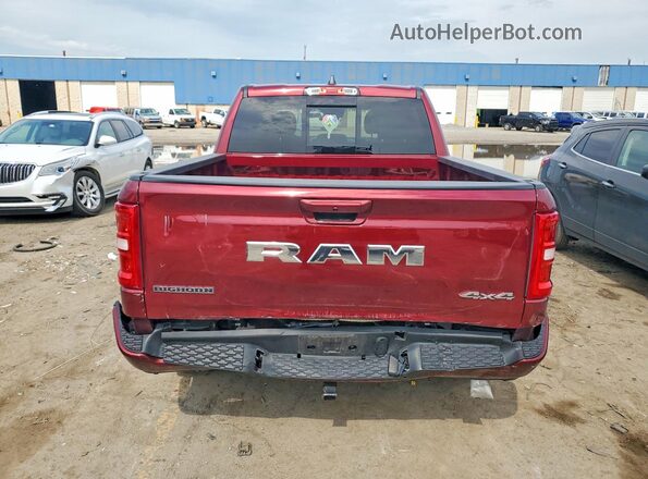 1C6RRFFG4SN732410 2025 RAM 1500 Burgundy Вид ззаду