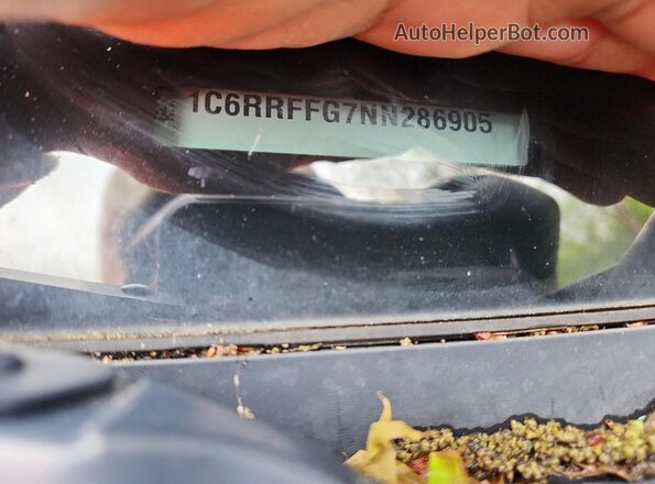 1C6RRFFG7NN286905 2022 RAM 1500 Charcoal Engine compartment view
