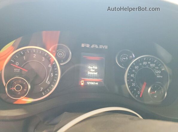 1C6RRFGG7PN638656 2023 RAM 1500 White Вид щитка приладів