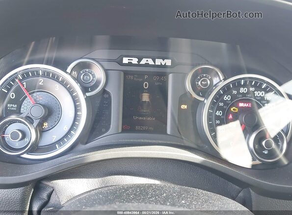 1C6SRFBT2KN580812 2019 RAM 1500 Gray უკანა სავარძლების ხედი