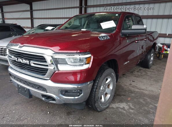 1C6SRFBT2KN858172 2019 RAM 1500 Burgundy Przód lewy