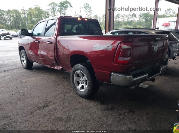 1C6SRFBT2KN858172 2019 RAM 1500 Burgundy Tył lewy