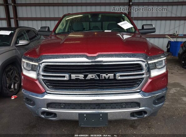 1C6SRFBT2KN858172 2019 RAM 1500 Burgundy Widok zestawu wskaźników