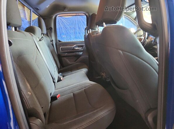 1C6SRFBT4KN840899 2019 RAM 1500 Blue Rear seats view