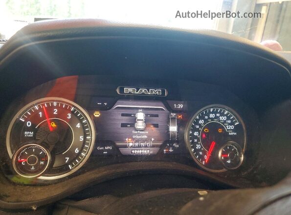 1C6SRFBT5LN145199 2020 RAM 1500 White Սարքավորումների վահանակի տեսք
