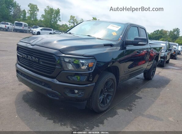 1C6SRFBT8MN683624 2021 RAM 1500 Black Առջևի ձախ երեք քառորդ տեսարան