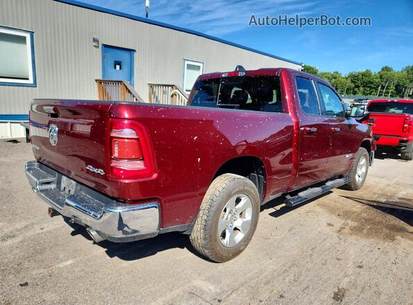 1C6SRFBTXKN513181 2019 RAM 1500 Burgundy Trasero derecho