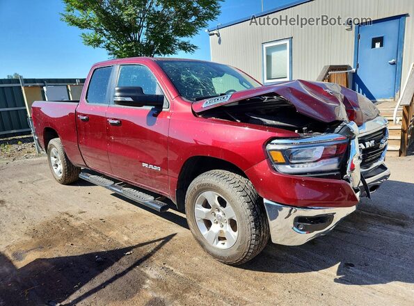 1C6SRFBTXKN513181 2019 RAM 1500 Burgundy Delantero derecho