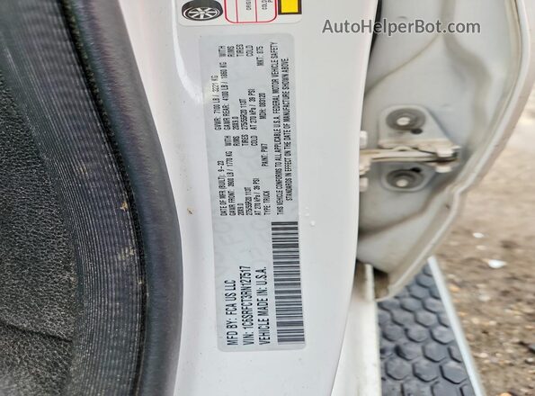1C6SRFCT3RN127517 2024 RAM 1500 White VIN კოდის სტიკერის ხედი