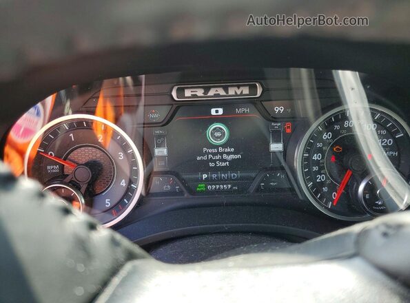 1C6SRFFM4PN529208 2023 RAM 1500 Черный Вид щитка приборов