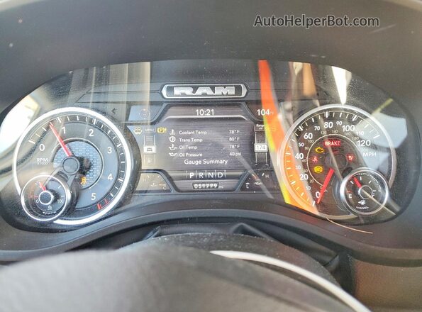 1C6SRFFM9PN520357 2023 RAM 1500 Black Вид щитка приладів