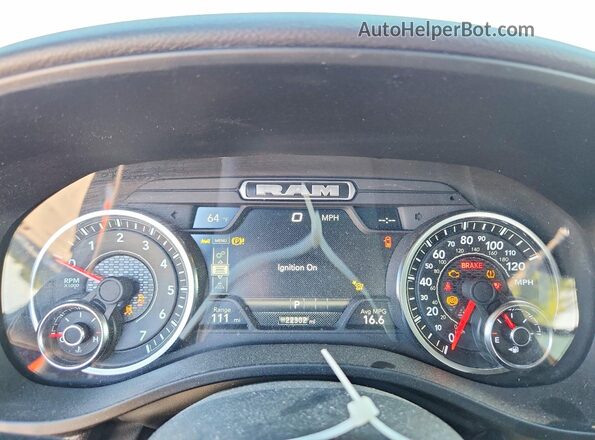 1C6SRFFP6SN544876 2025 RAM 1500 Black Vista del cuadro de instrumentos