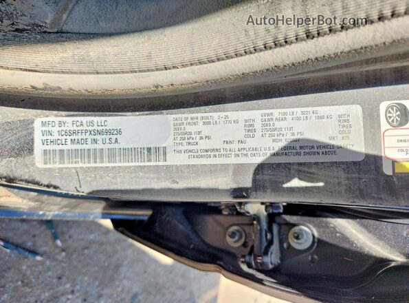 1C6SRFFPXSN699236 2025 RAM 1500 Black Engine compartment view