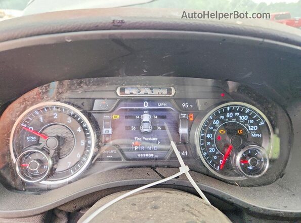 1C6SRFFT0LN348561 2020 RAM 1500 Gray Vista del cuadro de instrumentos