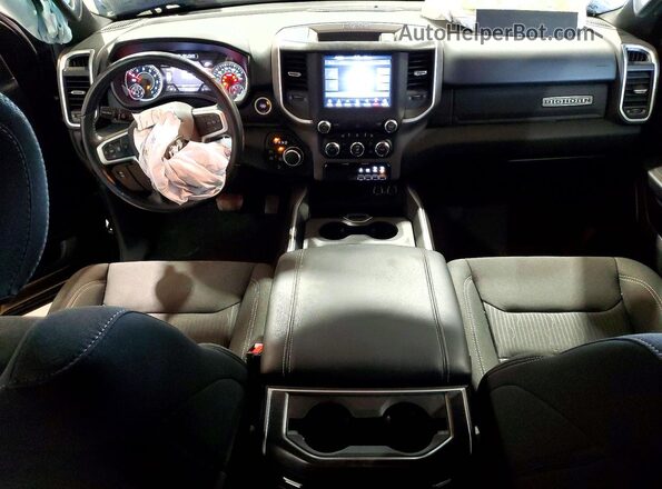 1C6SRFFT0MN595306 2021 RAM 1500 Black Dashboard view