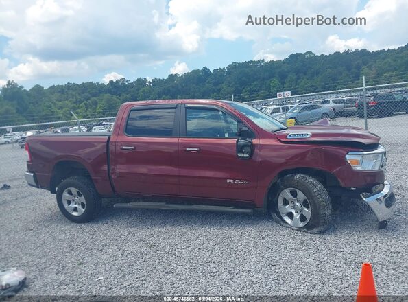1C6SRFFT1KN668583 2019 RAM 1500 Темно-бордовый Вид щитка приборов