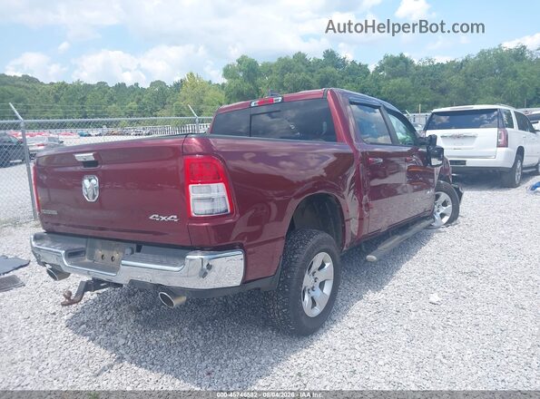 1C6SRFFT1KN668583 2019 RAM 1500 Темно-бордовый Задняя правая четверть